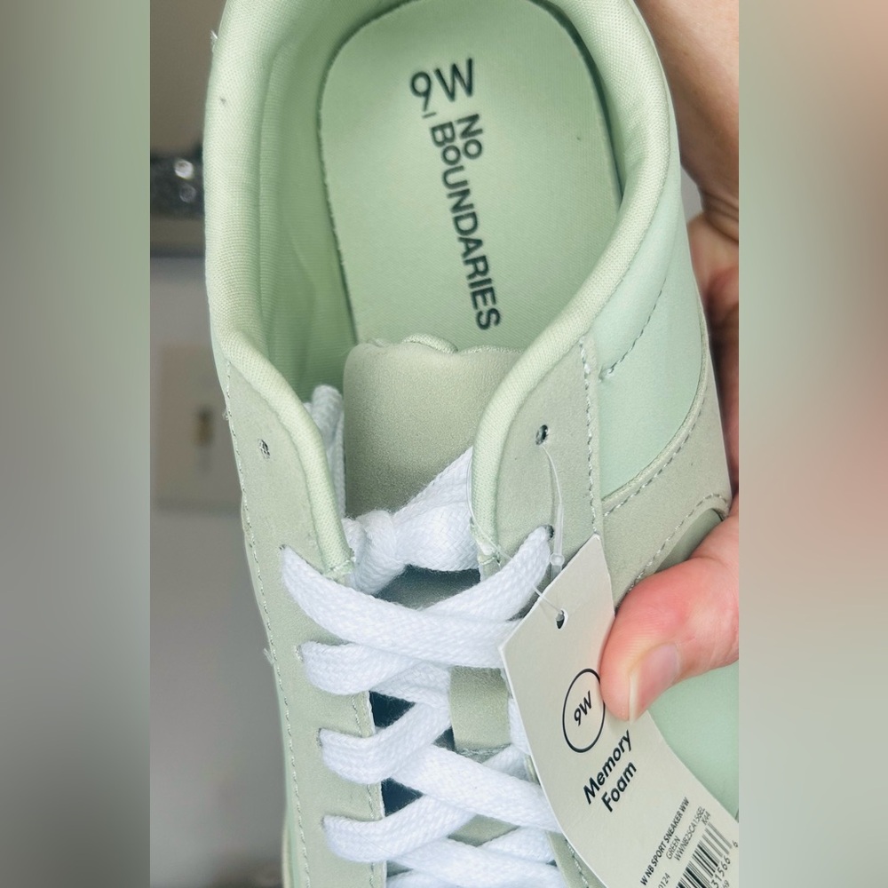 Mint Green Women's Sneakers - Picture 5 of 7